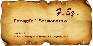 Faragó Szimonetta névjegykártya
